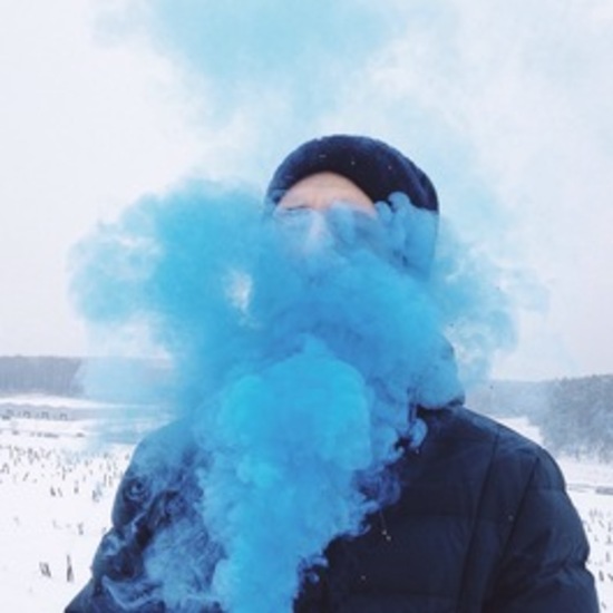 Blue smoke