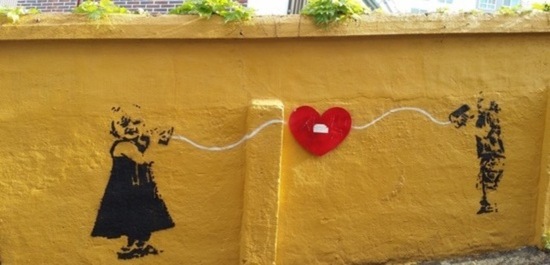Image d'un mur décoré